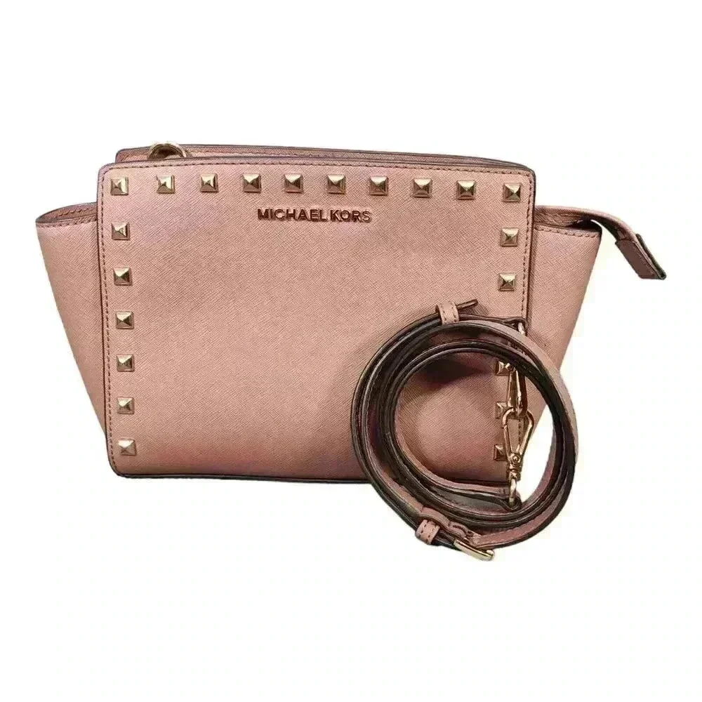 Michael Kors Selma Stud Crossbody - Women Messenger Bag - Stylish Designer Purse